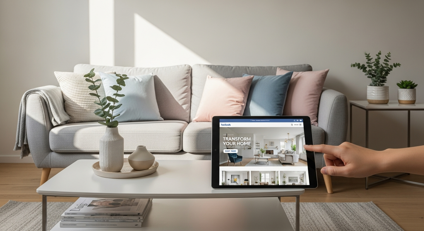 Reklama dekorowania wnętrz na Facebooku - czy warto?